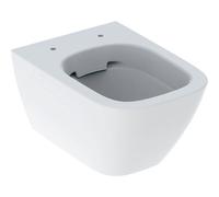 WC a parete Geberit Smyle Square lavabo profondo, scarico ridotto, forma chiusa,