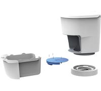 Wc a secco clesana c1 con base rotonda e sistema di sigillatura