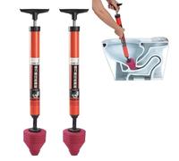 WC ad alta pressione sblocca un colpo,Stura Lavandini e Scarichi，stantuffo per tubi igienici, dispositivo di sblocco della toilette, stantuffo per dragaggio per servizi igienici/bagno/Lavandino (2PCS)