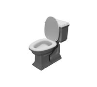 WC Bagno Accessorio compatibile con Figure Playmobil Set Casa Bambole 3D