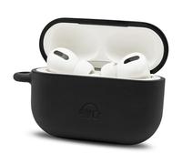 WC CaseZ - Custodia protettiva in silicone per Apple AirPods Pro 1 e 2 | Custodia morbida in silicone con portachiavi, antiurto e antipolvere, design Wicked | Black