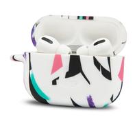 WC CaseZ - Custodia protettiva in silicone per Apple AirPods Pro 1 e 2 | Custodia morbida in silicone con portachiavi, antiurto e antipolvere, design Wicked | 90's White