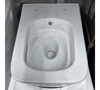 WC con ugello integrato, sospeso WC senza bordi, WC con funzione bidet, quadrato, 51,5 × 36 × 34 cm