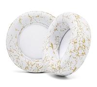 WC Cuscini di ricambio aggiornati per cuffie da gioco Corsair Virtuoso realizzati da Wicked Cushions | maggiore durata, spessore e isolamento acustico | Pelle più morbida | Marmo dorato