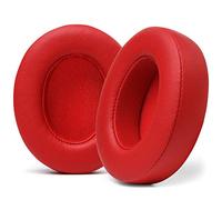WC Cuscini di ricambio per Beats Studio 2 e 3 (B0501, B0500) con e senza fili di Wicked Cushions | NON SI ADATTA Beats solo | Pelle morbida, schiuma migliorata e adesivo più forte | Rosso