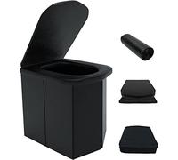 WC da campeggio portatile per adulti taglia XXL, pieghevole da viaggio, con coperchio, supporta oltre 200 kg, ideale per escursioni all'aperto, camper, ingorghi, festival, pesca