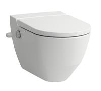 WC de douche Navia Cleanet, lavable 4,5/3 Betteres, sans chasse d'eau, 37x58 cm, avec ouverture latérale pour raccordement d'eau extérieur 19,5 cm, H820601A007171, H820601A007171, Colorazione: Bianco