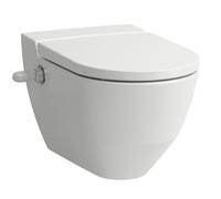 WC de douche Navia Cleanet, lavable 4,5/3 litres, sans chasse d'eau, 37x58 cm, avec ouverture latérale pour raccordement d'eau extérieur 19,5 cm, H8206014007171, H8206014007171, Colorazione: Bianco co