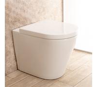 WC Filo parete Easy con sedile e copri vaso L35.5xP56.5xA40.5 cm Senza Brida