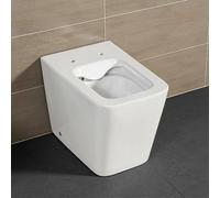 Wc filomuro Rimless serie Malaga in ceramica bianco lucido