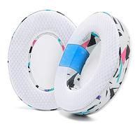 WC FreeZe - Cuscinetti in gel per ATH M50X / SteelSeries Arctis/HyperX | Da Wicked Cushions | Per Arctis, ATH M50X, Turtle Beach Stealth e altro. Più fresco più a lungo | 90's White