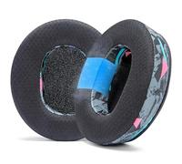WC FreeZe Kraken V3 Pro - Cuscinetti in gel rinfrescante per Razer Kraken V3 e V3 Pro di Wicked Cushions - Massimizza comfort, durata, spessore e isolamento acustico | 90's Black
