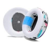 WC FreeZe Maxwell - Cuscinetti auricolari sostitutivi in gel rinfrescante per cuffie Audeze Maxwell di Wicked Cushions - Aumentano comfort, durata, spessore e isolamento acustico | 90's White