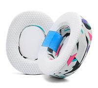 WC Freeze Nova Pro Wireless - Cuscinetti auricolari in gel rinfrescante per Arctis Nova Pro Wireless e Nova Elite (non compatibili con altri modelli), di Wicked Cushions, extra spessi | 90's White