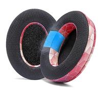 WC Freeze per Arctis Nova - Cuscinetti sostitutivi in gel di raffreddamento per tessuto ibrido per Arctis Nova Pro Wired, Nova 7, 5, 4, 3, 1 - Prodotto da Wicked Cushions | Hex Red