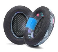 WC FreeZe QC35 - Cuscinetti auricolari in gel di raffreddamento per cuffie Bose QC35 e QC35ii (QuietComfort 35) e altro | Tessuto sportivo traspirante, gel rinfrescante | 90's Black