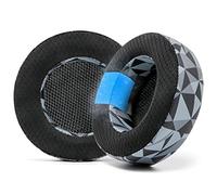 WC FreeZe Virtuoso - Cuscinetti in gel di raffreddamento in tessuto ibrido per cuffie da gioco Corsair Virtuoso di Wicked Cushions, extra spessi, resistenti e confortevoli | Geo Grey