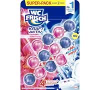 WC-Frisch Detergente per WC fresco e attivo (150 g), detergente per WC per la pulizia ad ogni risciacquo, pietre profumate per una fragranza fresca e duratura + 50% effetto anticalcare *
