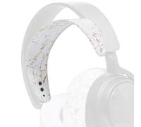 WC HeadbandZ Arctis Nova - Fascia in silicone aggiornata per cuffie Arctis Nova di Wicked Cushions - Flessibilità, comfort e stile migliorati con design dei cuscinetti coordinati | Gold Marble