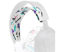 WC HeadbandZ Arctis Nova - Fascia in silicone aggiornata per cuffie Arctis Nova di Wicked Cushions - Flessibilità, comfort e stile migliorati con design dei cuscinetti coordinati | 90's White