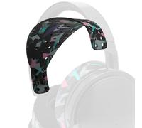 WC HeadbandZ Maxwell V2 - Fascia in silicone larga e migliorata compatibile con Audeze Maxwell, realizzata da Wicked Cushions | Design più ampio per la distribuzione del peso | 90's Black