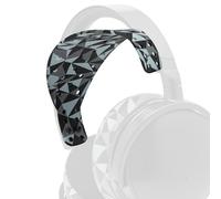 WC HeadbandZ XL | Maxwell - Archetto in silicone ultra largo compatibile con Audeze Maxwell 2 e Maxwell 1, di Wicked Cushions | Distribuzione del peso migliorata | Geo Grigio