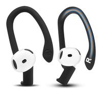 WC HookZ Airpods 4 - Ganci auricolari regolabili e personalizzabili compatibili con Airpods 4 di Wicked Cushions | Nucleo malleabile per una vestibilità personalizzata | Black