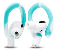 WC HookZ - Ganci sopra l'orecchio migliorati brevettati per AirPods Pro 1, 2 e AirPods 1, 2 e 3 - Due paia di dimensioni incluse nella confezione, realizzate da Wicked Cushions | Blue Tie Dye