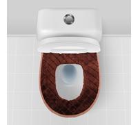 WC imbottito lavabile per coprisedile impermeabile schienale flessibile marrone