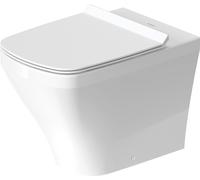 WC indépendants Duravit DuraStyle, dos au mur, WC à évacuation verticale 57 cm, sortie horizontale, 21500900001, 21500900001, Colorazione: Bianco con Wondergliss