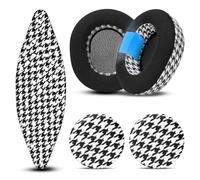 WC Mod Kit V2 Nova Pro Wireless, Pro Omni & Elite - Cuscinetti e fascia | Da Wicked Cushions | Piastre laterali incluse. Per Arctis Nova Pro Wireless, Elite e Pro Omni | Houndstooth