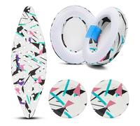 WC Modkit Arctis Nova 7 - Cuscinetti auricolari in gel, fascia larga e piastre laterali compatibili con Arctis Nova 7, 5, Pro WIRED e altri, realizzati da Wicked Cushions | 90's White