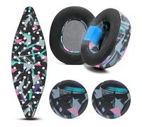 WC Modkit V2 Nova Pro Wireless e Nova Elite - Cuscinetti auricolari in gel, fascia extra larga e piastre laterali per Arctis Nova Pro Wireless e Nova Elite di Wicked Cushions | 90's Black