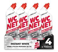 Wc Net - Carbon Active Instant White, Detergente Liquido per WC con Carboni Atti