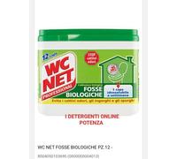 WC NET PROFESSIONAL FOSSE BIOLOGICHE 12 CAPS IDROSOLUBILI PER WC 216GR