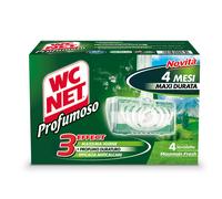 WC NET - M74833 - Tavoletta Profumoso Mountain Fresh - WC Net - 4 gabbiette da 34 gr - 49806 - Conf. da 1 Pz. - M74833
