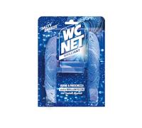 Wc Net - Tavoletta Brilliant Salty Breeze, Detergente Igienizzante Solido per Wc, Igiene e freschezza continua, Texture Glitterata e Profumo di Lunga Durata, 2 Pezzi