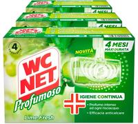 Wc Net Tavoletta Profumoso 3 Effect, Lime Fresh, 4 Pezzi x 3 Confezioni