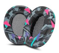 WC PadZ Crusher ANC 2 - Cuscinetti di ricambio per Skullcandy Crusher ANC 2 | Da Wicked Cushions | Anche per Crusher 720 e 1080 | Comfort e isolamento acustico migliorati | 90's Black