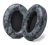 WC PadZ - I cuscinetti per eccellenza di Wicked Cushions - Compatibili con Audio Technica, HyperX, SteelSeries Arctis - Extra spesso - Apertura più ampia - Morbida memory foam | Nero Camo