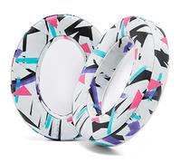 WC PadZ - I cuscinetti per eccellenza di Wicked Cushions - Compatibili con Audio Technica, HyperX, SteelSeries Arctis - Extra spesso - Apertura più ampia - Morbida memory foam | 90s White