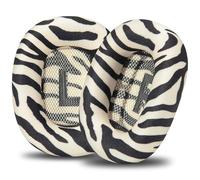 WC PadZ Max - Cuscinetti auricolari compatibili con AirPods Max 1 e 2, realizzati da Wicked Cushions, tessuto morbido, comfort migliorato e stile unico, zebrato