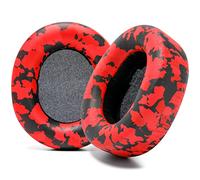 WC PadZ Nova Pro Wireless & Nova Elite - Cuscinetti auricolari di ricambio per Steelseries Arctis Nova Pro Wireless e Nova Elite, realizzati da Wicked Cushions, più spessi e morbidi | Red Camo