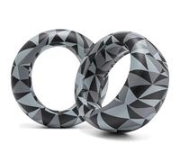 WC PadZ Pulse Elite - Cuscinetti auricolari in pelle PU migliorati compatibili con PS5 Pulse Elite di Wicked Cushions | Cuscinetto più spesso e apertura più ampia | Geo Grey