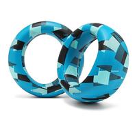 WC PadZ Pulse Elite - Cuscinetti auricolari in pelle PU migliorati compatibili con PS5 Pulse Elite di Wicked Cushions | Cuscinetto più spesso e apertura più ampia | Cyan Prism