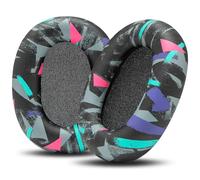 WC PadZ XM6 - Cuscinetti auricolari di ricambio premium compatibili con le cuffie Sony WH-1000XM6 di Wicked Cushions | Comfort migliorato, pelle PU resistente e isolamento acustico | 90's Black