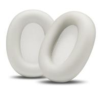 WC PadZ XM6 - Cuscinetti auricolari di ricambio premium compatibili con le cuffie Sony WH-1000XM6 di Wicked Cushions | Comfort migliorato, pelle PU resistente e isolamento acustico | Platinum Silver
