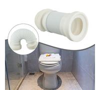 Wc Pan Connettore Flessibile Casa Piombatura Toilette Rifiuti Bianco per Casa