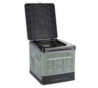 WC pieghevole da campeggio con coperchio e WC di emergenza riutilizzabile per campeggio, viaggi, auto all'aperto camper e uso di emergenza