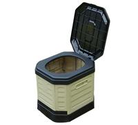 WC pieghevole da campeggio riutilizzabile WC di emergenza con coperchio anti-odore vasino da viaggio per campeggio, viaggi, auto all'aperto camper e uso di emergenza